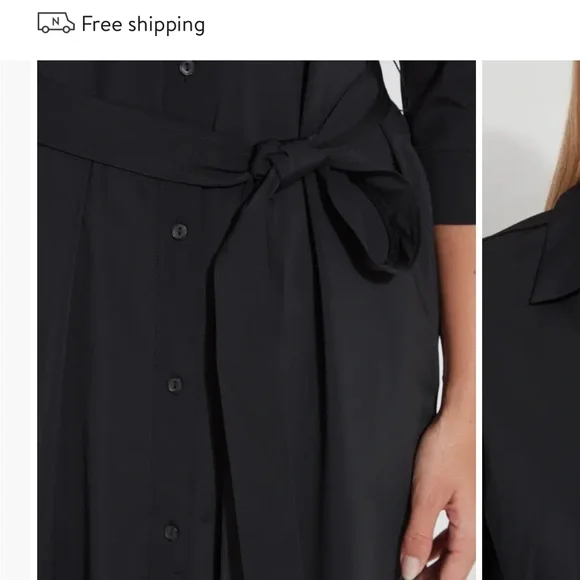 Lysse black shirt dress NWT - Picture 5 of 5